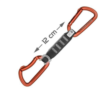Kong Trapper Quickdraw Lario Edition Ekspres Set – EN 12275 Sertifikalı Spor Tırmanış ve Dağcılık Ekspress Quickdraw 12cm-Kırmızı
