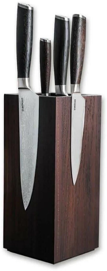Böker Manufaktur Meisterklinge Damast Set Square Bıçak Seti