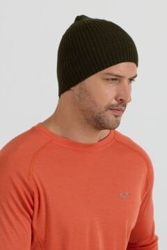 Woolona %100 Merinos Yünü Kalın Bere Yeşil