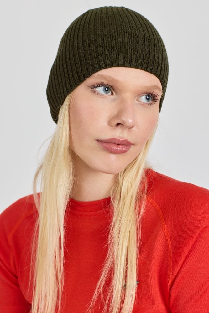 Wintry Woolona %100 Merinos Yünü Kalın Bere Yeşil