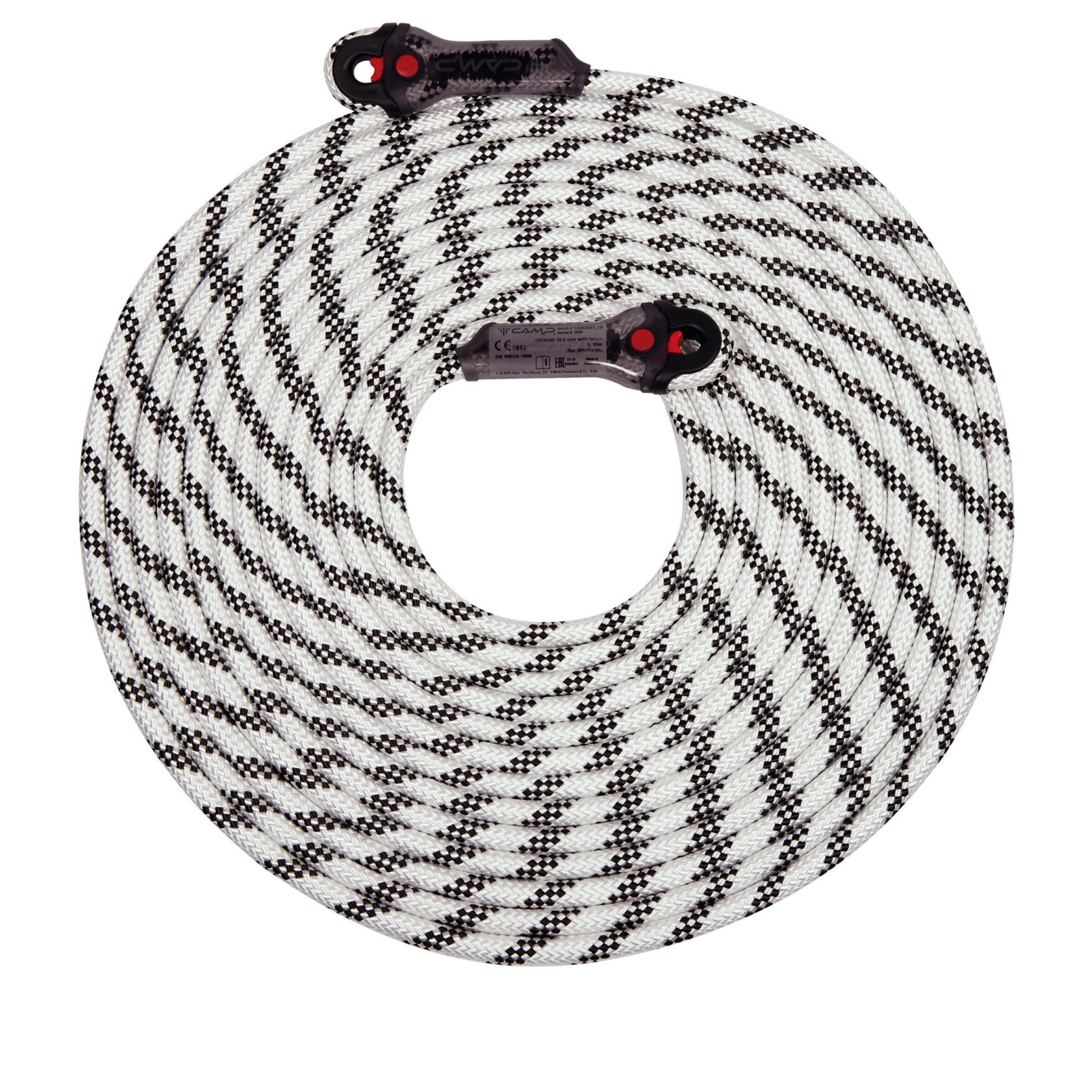 Camp Iridium 11 mm Radansalı Yarı Statik İp 50 m White / Black EN 1891