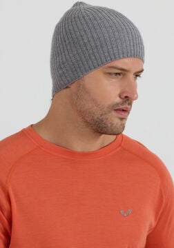 Wintry Woolona %100 Merinos Yünü Kalın Bere Gri