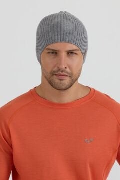 Wintry Woolona %100 Merinos Yünü Kalın Bere Gri