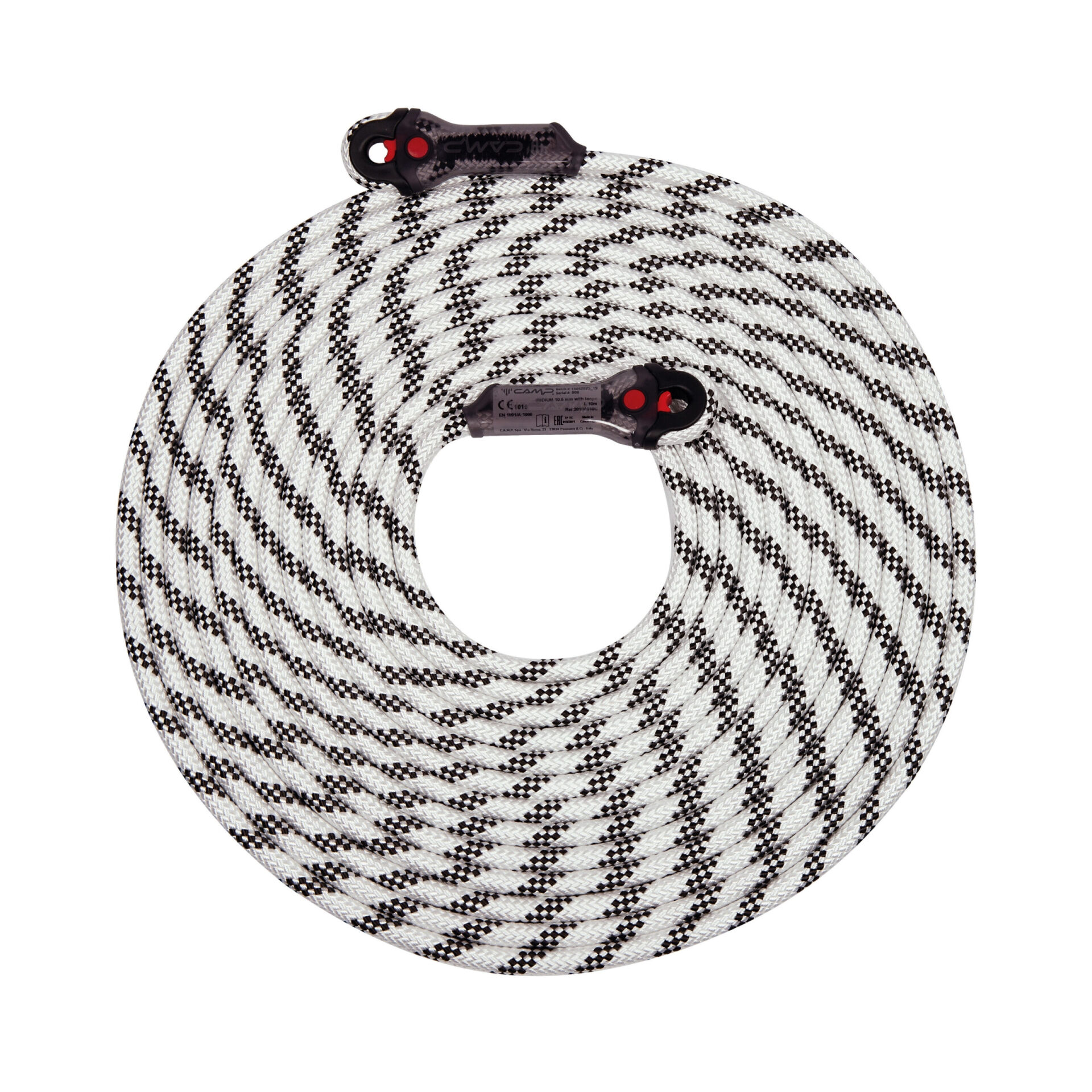 Camp Iridium 11 mm Radansalı Yarı Statik İp 60 m White / Black EN 1891