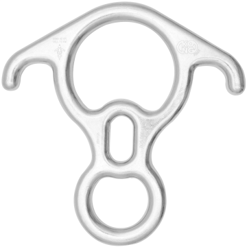 KONG Big 8 Kulaklı Descender – 40KN Sekizli İndirici İniş Aleti 80506P100KK Metalik