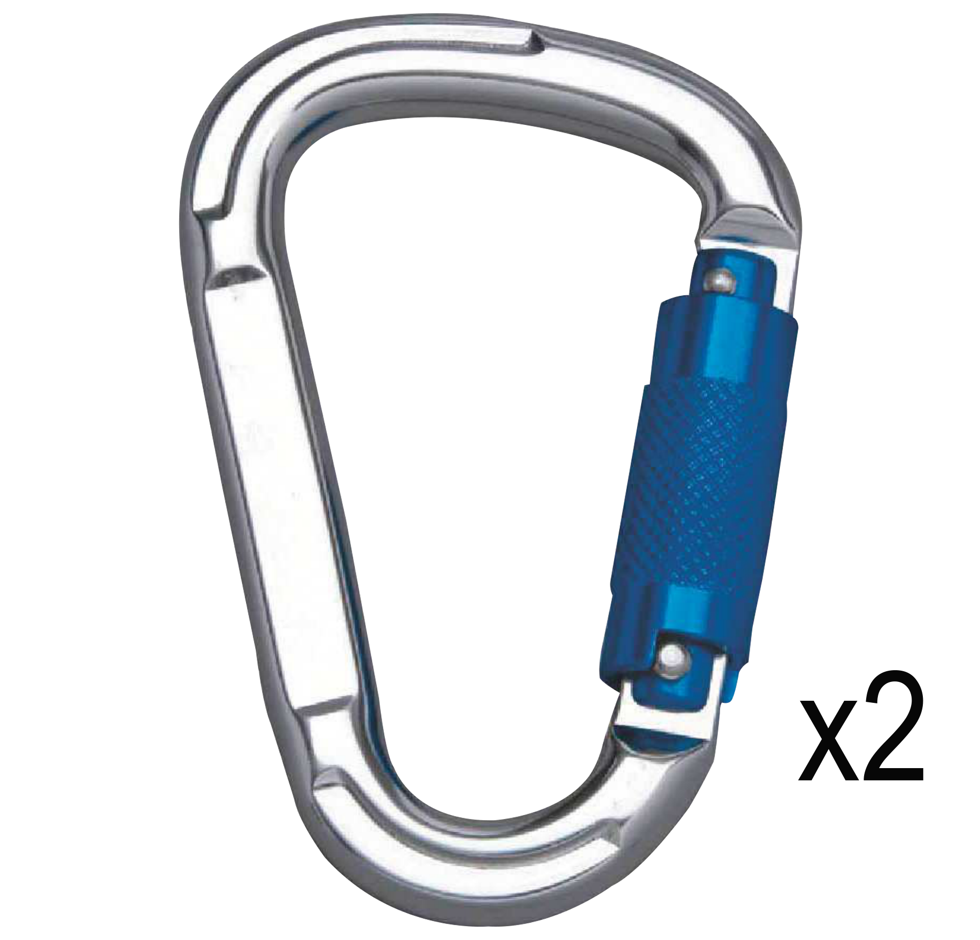 Deltaplus AM025X2 2'li Otomatik Kilitli TriactLock  Karabina 25KN