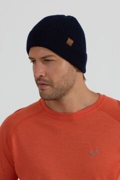 İcewall Woolona %100 Merinos Yünü Termal Kalın Bere Lacivert