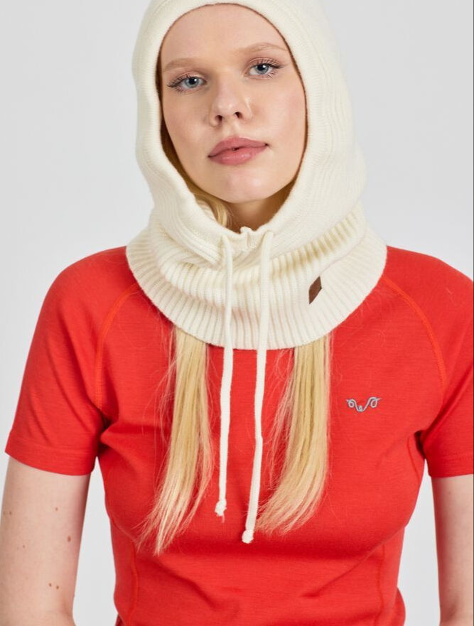 Woolona %100 Merinos Yünü Balaklava Krem