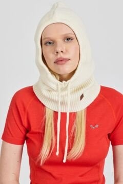 Woolona %100 Merinos Yünü Balaklava Krem