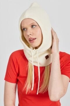 Woolona %100 Merinos Yünü Balaklava Krem