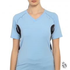 Falke Açık Mavi Kısa Kollu DryFit Ipod Cepli Profesyonel Sporcu Tişört
