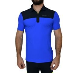 Falke Ergonomic Fitness Koşu Bike Outdoor Mavi Kısa Kol Body Tişört