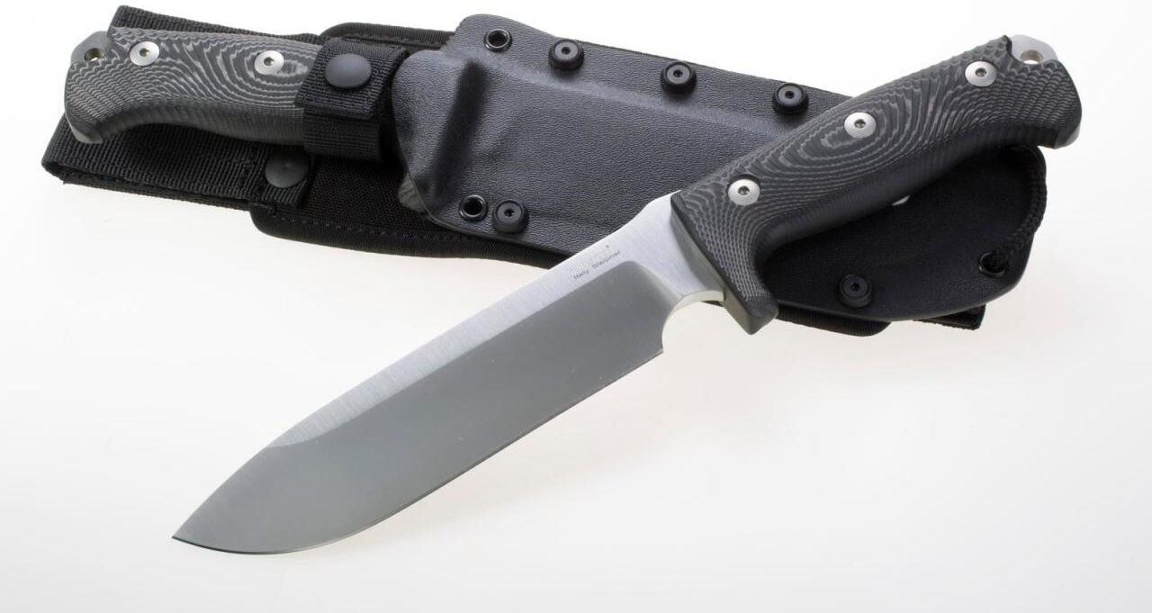 Lionsteel M7 Satin-finished blade Black micarta Bıçak
