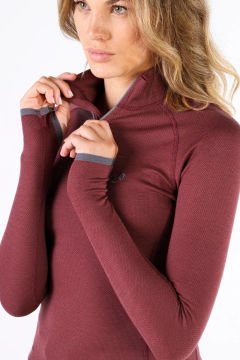 Woolona Lorica %100 Yün Jakarlı İçlik Mürdüm