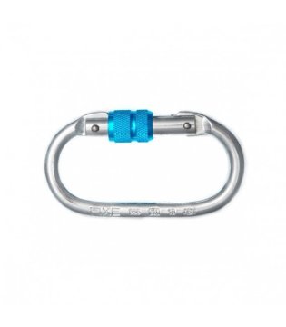 Fixe SYMMETRIC ST Screw Gate Kilitli Karabina Silver-Blue