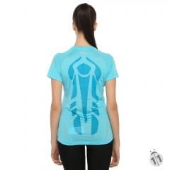 Asics DuoTech Performans DryActive Bayan Turkuaz Desenli Sporcu Body