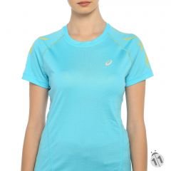 Asics DuoTech Performans DryActive Bayan Turkuaz Desenli Sporcu Body