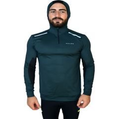 Falke Ergonomic Mountain Outdoor Kapşonlu Kışlık Haki Termal Tişört