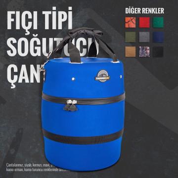 Thermobag Silindir Yüksek Yalıtımlı Kamp Araç Buzluğu Mavi