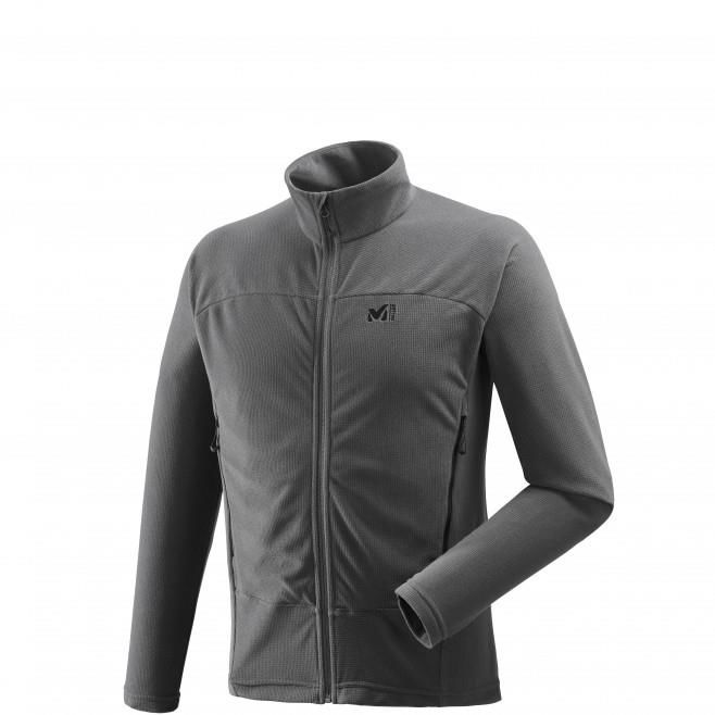 Millet Vector Grid Full Zip Erkek Polar Ceket Gri MIV8019 4003
