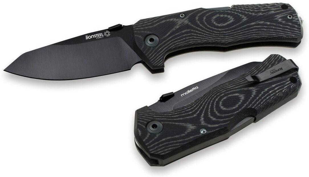 Lionsteel TM1 MB (Siyah Mikarta) Çakı