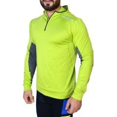 Falke Ergonomic Mountain Outdoor Kapşonlu Kışlık Yeşil Termal Tişört