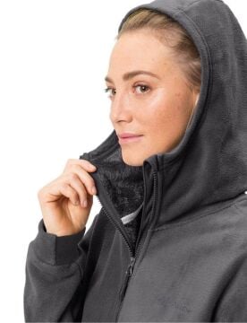 Vaude Neyland Fleece Hoodie Fermuarlı Kadın Polar 42822