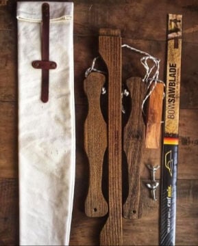Orsan Stay Wild  Bow Saw Katlanır Bushcraft Ahşap Testere Canvas Kılıflı