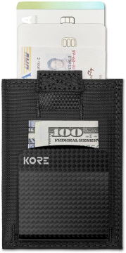 KORE İnce Taktikal Cüzdan + Carbon Fiber Para Klipsi