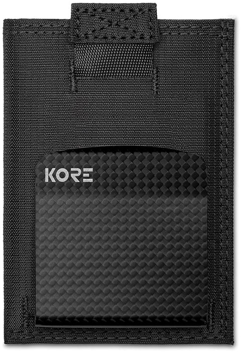KORE İnce Taktikal Cüzdan + Carbon Fiber Para Klipsi