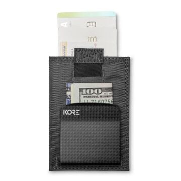 KORE İnce Taktikal Cüzdan + Carbon Fiber Para Klipsi