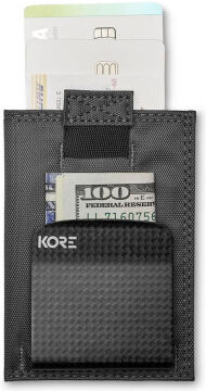 KORE İnce Taktikal Cüzdan + Carbon Fiber Para Klipsi