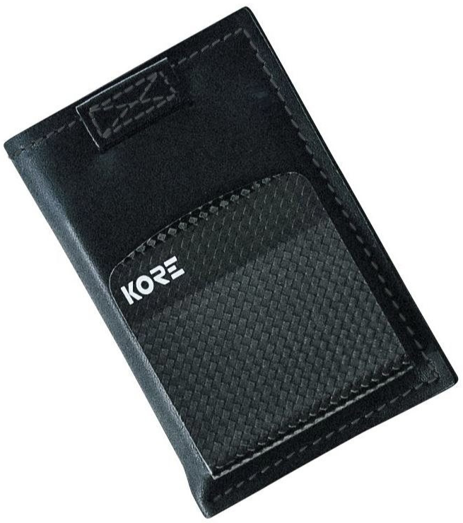 KORE İnce Deri Cüzdan + Carbon Fiber Para Klipsi
