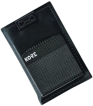 KORE İnce Deri Cüzdan + Carbon Fiber Para Klipsi