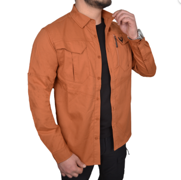Bushlove Mudeır Ribstop Tactical Taktik Gömlek Orange