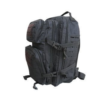 BushCraft Combat Lazercut Siyah Taktik Çanta 50LT