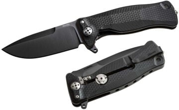 Lionsteel SR11A BB Alüminyum Siyah Sap Siyah Namlu Çakı