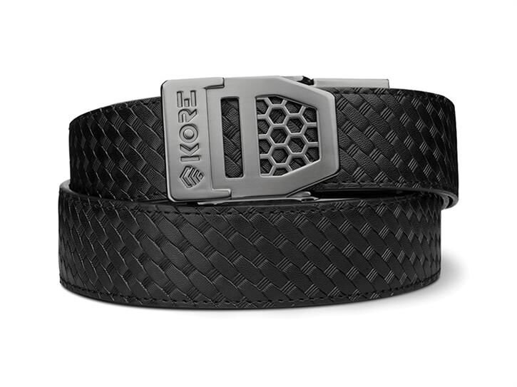 KORE 1.5'' Deri X Hasır Desen Taktik Kemer