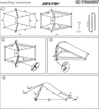 Trimm Bivak 2 Kişilik 4 Mevsim Ultralight Çadır