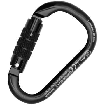 KONG HMS Napik Twist Lock Siyah Otomatik Kilitli HMS Karabina