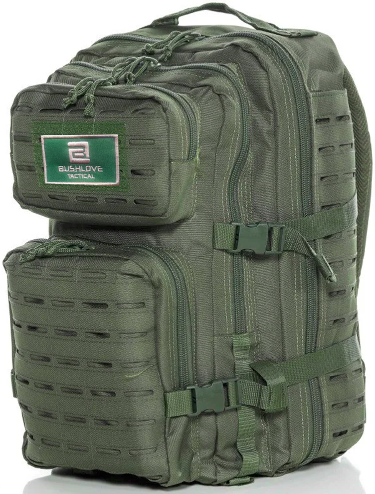 Bushlove Lazer Cut 50 Lt Tactical MolleSystem Taktik ve Outdoor Haki Çanta Large