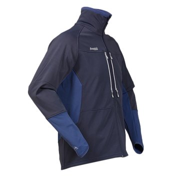 Bergans Visbretind Softshell Outdoor Full Zip Teknik Erkek Polar Ceket Navy