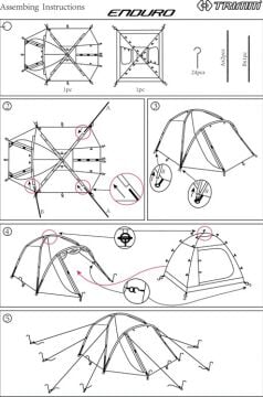 Trimm Enduro 4 Kişilik 4 Mevsim Çadır