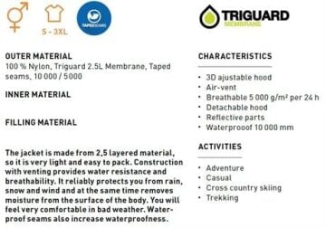 Trimm Mark Yağmurluk - Siyah