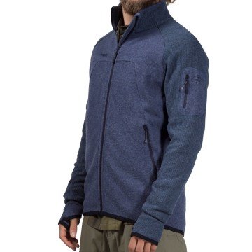 Bergans Timian Full Zip Erkek Yünlü Ceket Bordo