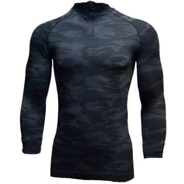 ThermoExtreme Pro Admrl Perfomans Uzun Kollu Kamuflaj Yarım Zip Termal İçlik