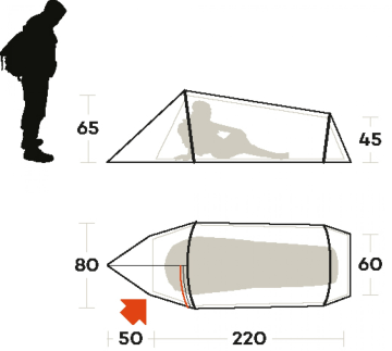 Ferrino Sling 1 Kişilik Ultralight 1 Kg Çadır Mavi MZ