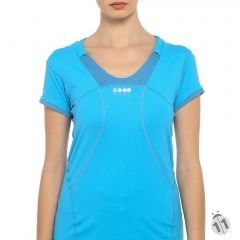 Gore-Tex Bayan Azure Blue ProDryFit Outdoor, Koşu, Fitness Tişört