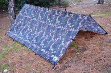 Bushlove Bushcraft Tarp Tente 3m*3m Kamuflaj Camo Gölgelik