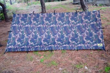 Bushlove Bushcraft Tarp Tente 3m*3m Kamuflaj Camo Gölgelik